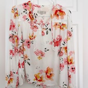 LOFT women’s floral blouse